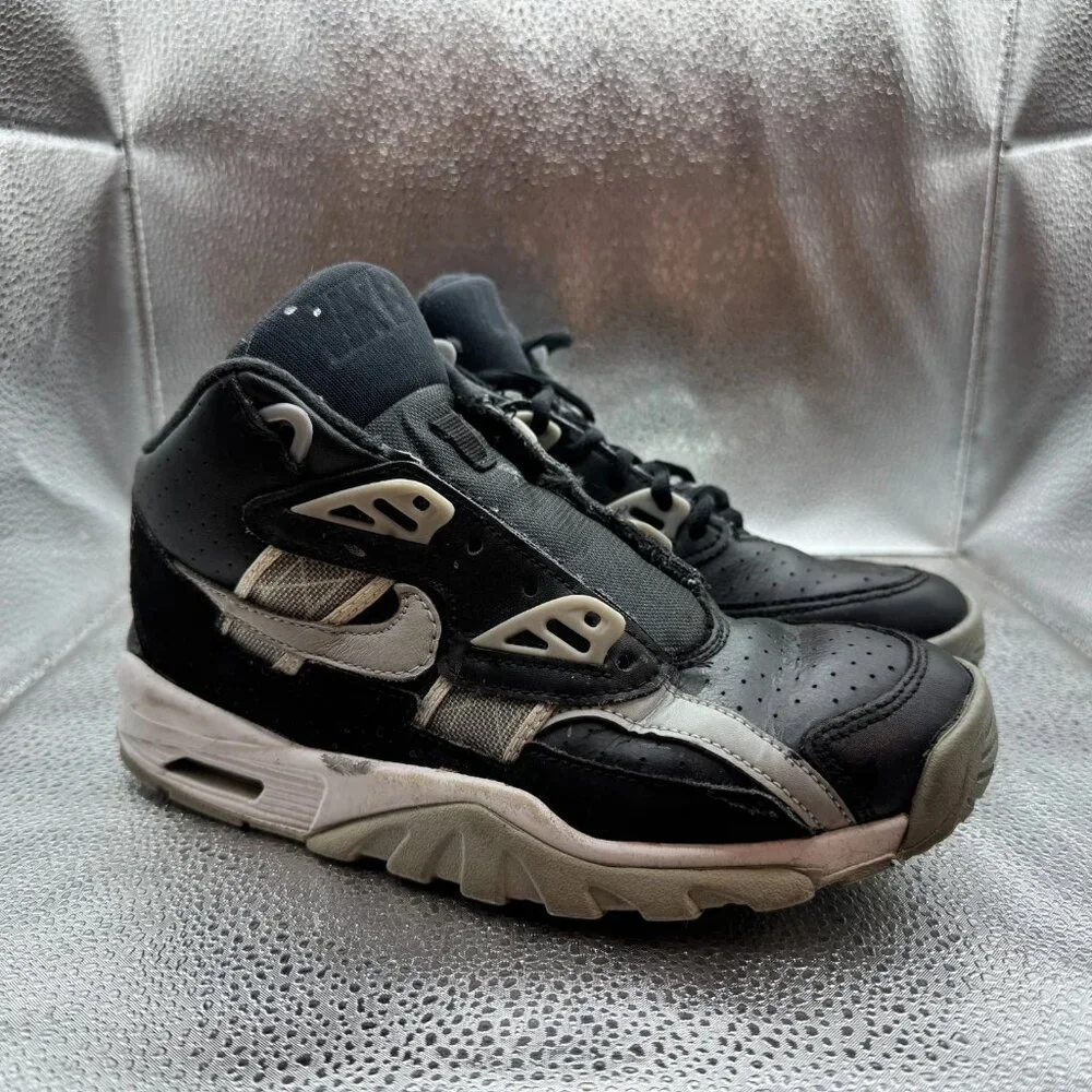 Size 4Y Nike Air Youth Black Grey Mod Top Basketball Sneakers‎ DX3764-001